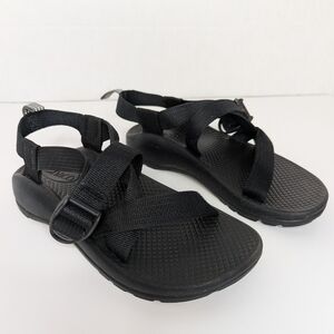 Chaco Z/1 EcoTread Black Strappy Sandal Big Kid's Size 4